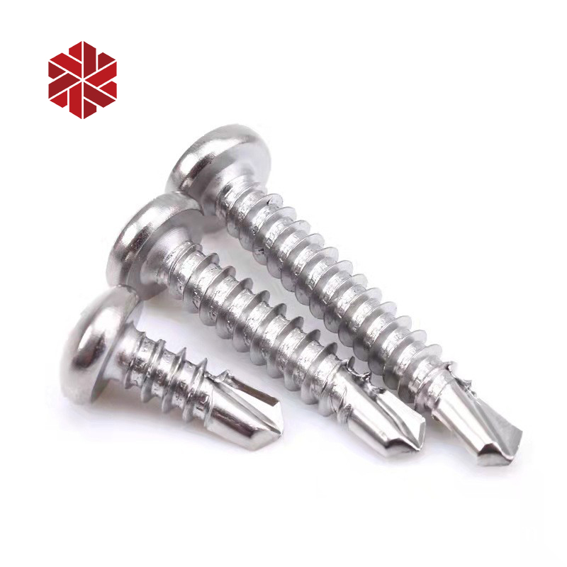 M10 Self Drilling Screws Torx Truss Countersunk Head White Galvanized