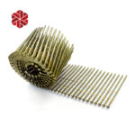 Smooth Shank Coil Roofing Nails 15 Degree Electric Galvanized Collated Big Head Clout Nail 1 3/4″ for Wooden House Roofing