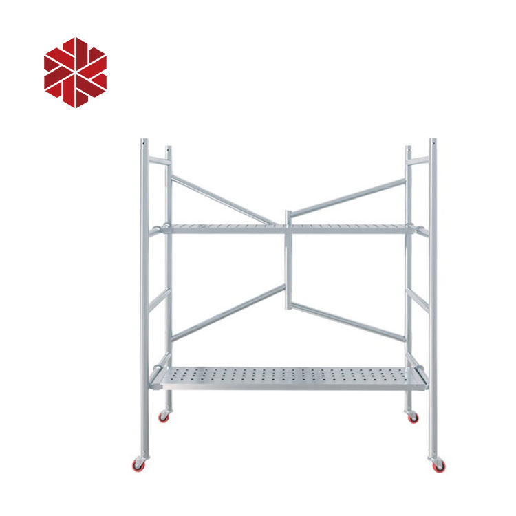 Multifunctional Portable Folding Scaffold with Wheel Hot-dip Galvanized ...